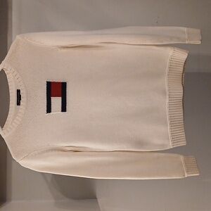 Tommy Hilfiger ladies size small white sweater